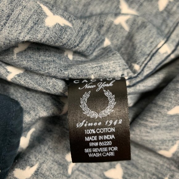 3/$25 On the Road Dove Mens Button Down Shirt XL - Picture 9 of 9